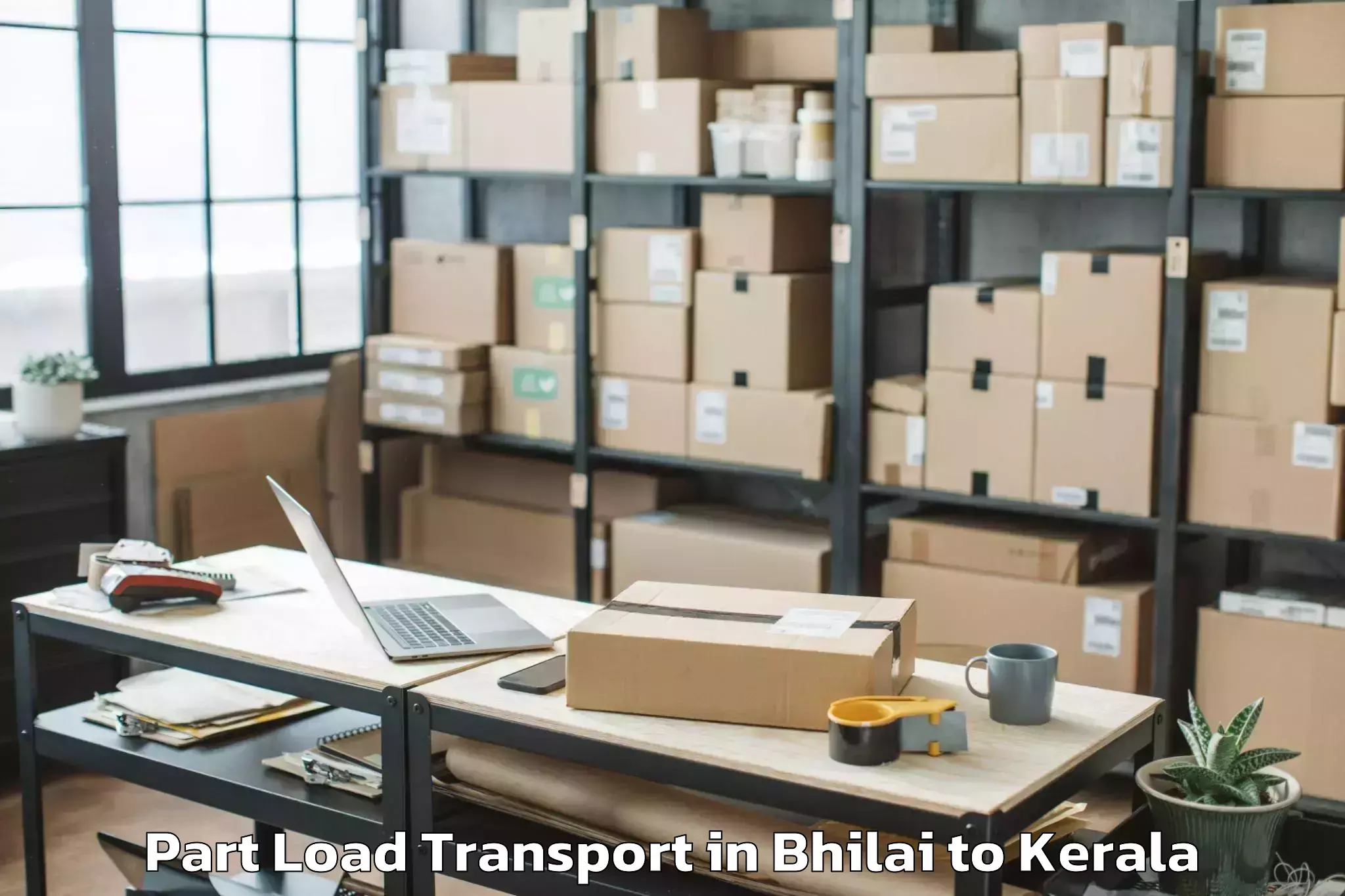 Hassle-Free Bhilai to Ambalappuzha Part Load Transport